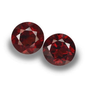 Achetez naturel 2,15ct rouge grenat pyrope gems, coupe roude, en provenance mozambique chez gemselect. en stock, livraison internationale!