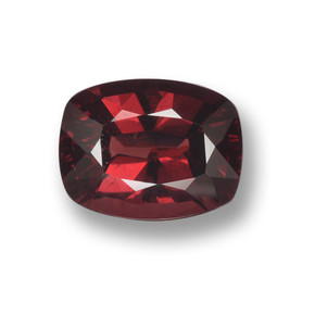 Grenat pyrope Rouge naturelle Coupe coussin, 2.87 ct, VS