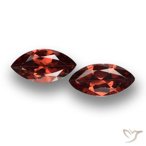 3.92ctw Naturel Rouge écarlate Grenat pyrope, Marquise, VVS-VS
