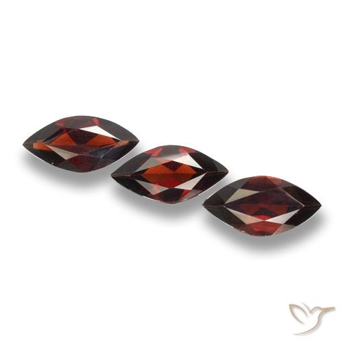 4.97ctw Naturel Rouge noirâtre Grenat pyrope, Marquise, VVS-VS