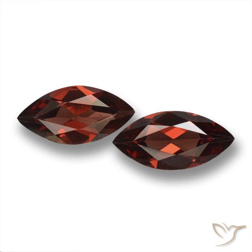 3.31ctw Naturel Rouge foncé Grenat pyrope, Marquise, VVS-VS