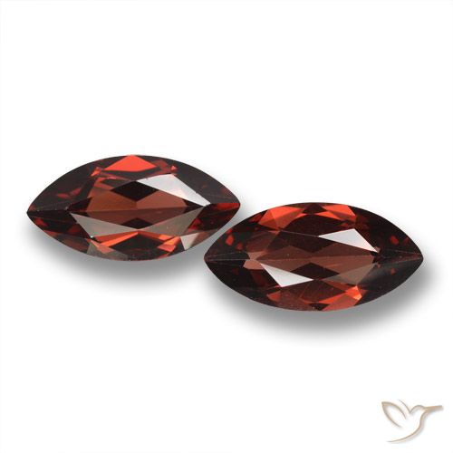 3.96ctw Naturel Rouge merlot Grenat pyrope, Marquise, VVS-VS