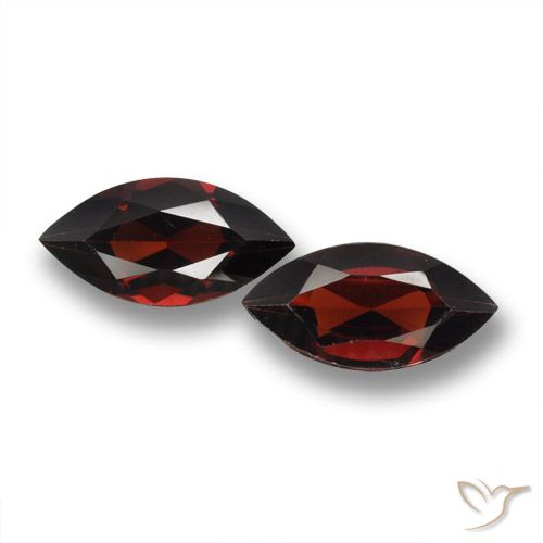 3.75ctw Naturel Rouge foncé Grenat pyrope, Marquise, VVS-VS