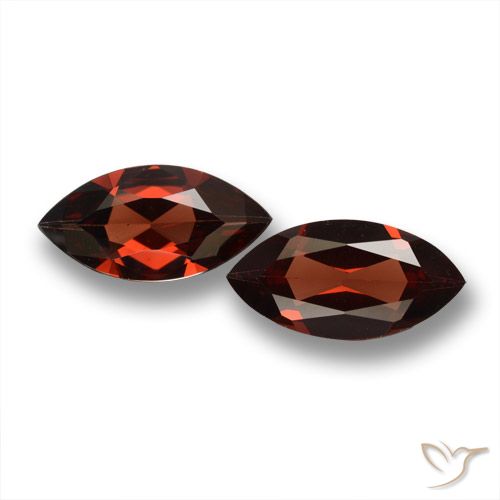 3.52ctw Naturel Rouge merlot Grenat pyrope, Marquise, VVS-VS
