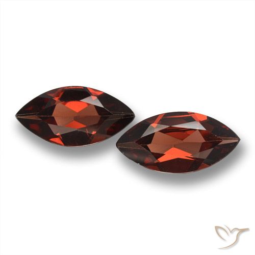 3.49ctw Naturel Rouge foncé Grenat pyrope, Marquise, VVS-VS