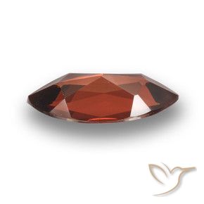 Grenat pyrope Rouge merlot naturelle Marquise, 1.89 ct, VVS-VS
