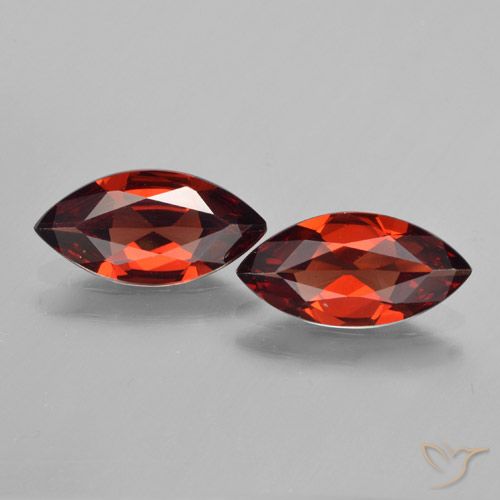 3.12ctw Naturel Rouge foncé Grenat pyrope, Marquise, VVS-VS