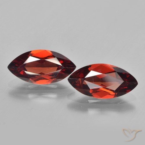 3.55ctw Naturel Rouge foncé Grenat pyrope, Marquise, VVS-VS