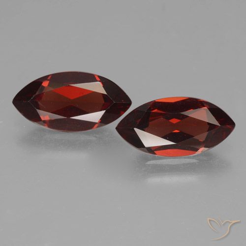 3.98ctw Naturel Rouge foncé Grenat pyrope, Marquise, VVS-VS