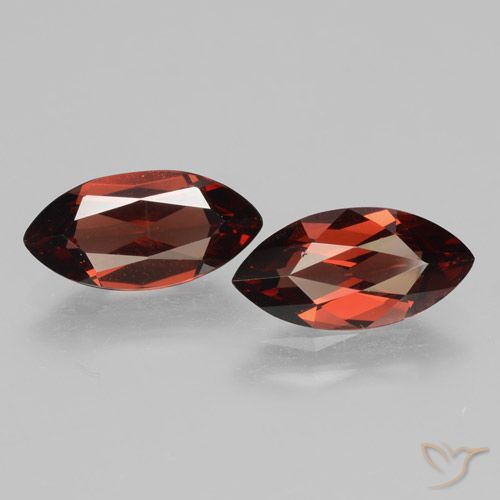 4.01ctw Naturel Rouge Sangria Grenat pyrope, Marquise, VVS-VS