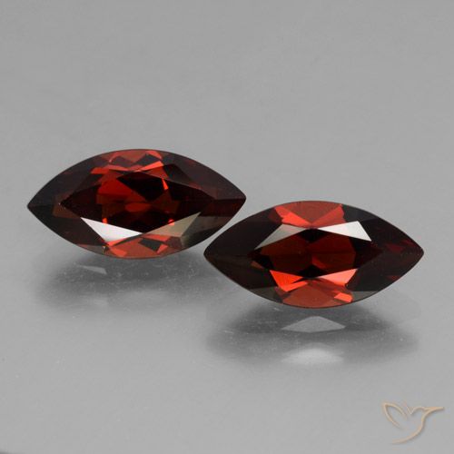 4.09ctw Naturel Rouge Sangria Grenat pyrope, Marquise, VVS-VS