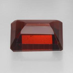 Grenat pyrope rouge naturelle taille émeraude, 3,04 ct, VS
