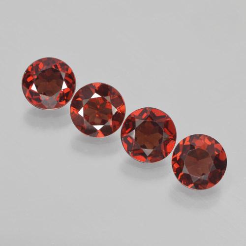 Achetez naturel 3.61ct Rouge sang Grenat pyrope gems, Coupe roude, En provenance Mozambique chez GemSelect. En stock, livraison internationale!