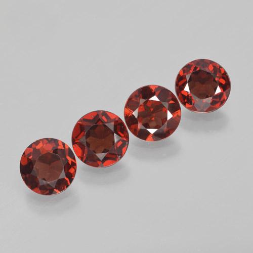 Achetez naturel 3.61ct Rouge sang Grenat pyrope gems, Coupe roude, En provenance Mozambique chez GemSelect. En stock, livraison internationale!
