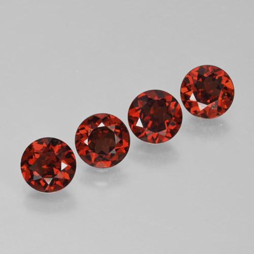 Achetez naturel 4.03ct Rouge sang profond Grenat pyrope gems, Coupe roude, En provenance Mozambique chez GemSelect. En stock, livraison internationale!