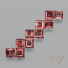 Shop natural 3.86ct Rouge écarlate léger Grenat pyrope gems, Carré, from Mozambique at GemSelect. In stock, global shipping!