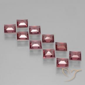 Shop natural 3.41ct Rouge Rosâtre Grenat pyrope gems, Carré, from Mozambique at GemSelect. In stock, global shipping!