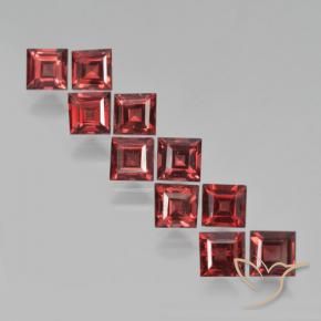 Achetez naturel 3,97ct rouge grenat pyrope gems, carré, en provenance mozambique chez gemselect. en stock, livraison internationale!