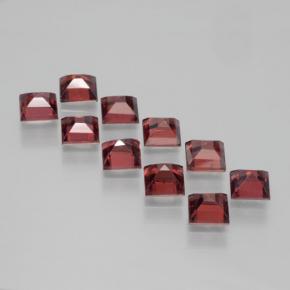 Achetez naturel 4,49ct rouge grenat pyrope gems, carré, en provenance mozambique chez gemselect. en stock, livraison internationale!