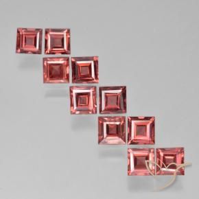 Shop natural 3.77ct Rouge léger Grenat pyrope gems, Carré, from Mozambique at GemSelect. In stock, global shipping!