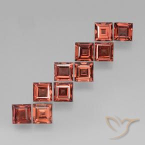 Shop natural 4.54ct Brique rouge Grenat pyrope gems, Carré, from Mozambique at GemSelect. In stock, global shipping!