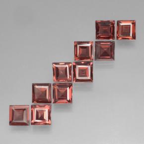 Achetez naturel 3,65ct rouge grenat pyrope gems, carré, en provenance mozambique chez gemselect. en stock, livraison internationale!