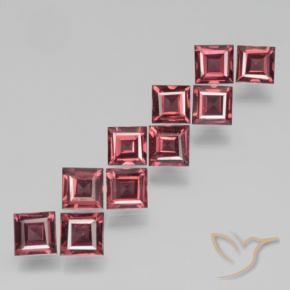 Shop natural 4.26ct Rouge moyen-foncé Grenat pyrope gems, Carré, from Mozambique at GemSelect. In stock, global shipping!