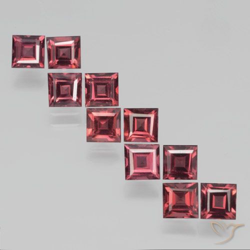 4.40ctw Naturel Rouge cramoisi Grenat pyrope, Carré, VS