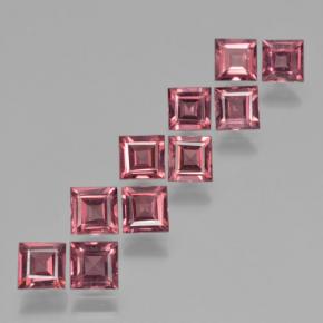 Achetez naturel 3.96ct Ton rouge framboise Grenat pyrope gems, Carré, En provenance Mozambique chez GemSelect. En stock, livraison internationale!