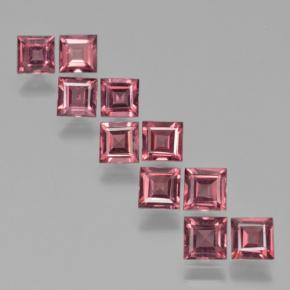 Achetez naturel 3.96ct Ton rouge framboise Grenat pyrope gems, Carré, En provenance Mozambique chez GemSelect. En stock, livraison internationale!