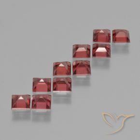 Shop natural 4.28ct Rouge écarlate léger Grenat pyrope gems, Carré, from Mozambique at GemSelect. In stock, global shipping!