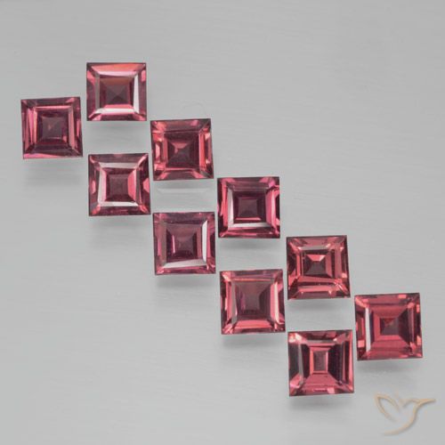4.42ctw Naturel Rouge moyen-foncé Grenat pyrope, Carré, VS