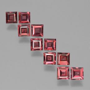 Achetez naturel 4,19ct rouge grenat pyrope gems, carré, en provenance mozambique chez gemselect. en stock, livraison internationale!