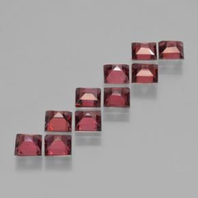 Achetez naturel 4,19ct rouge grenat pyrope gems, carré, en provenance mozambique chez gemselect. en stock, livraison internationale!