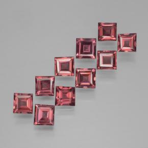 Achetez naturel 3,44ct rouge grenat pyrope gems, carré, en provenance mozambique chez gemselect. en stock, livraison internationale!