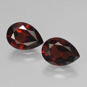Achetez naturel 4.95ct Rouge noirâtre Grenat pyrope gems, En forme de poire, En provenance Mozambique chez GemSelect. En stock, livraison internationale!