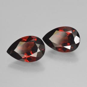 Achetez naturel 4,02ct rouge grenat pyrope gems, en forme de poire, en provenance mozambique chez gemselect. en stock, livraison internationale!