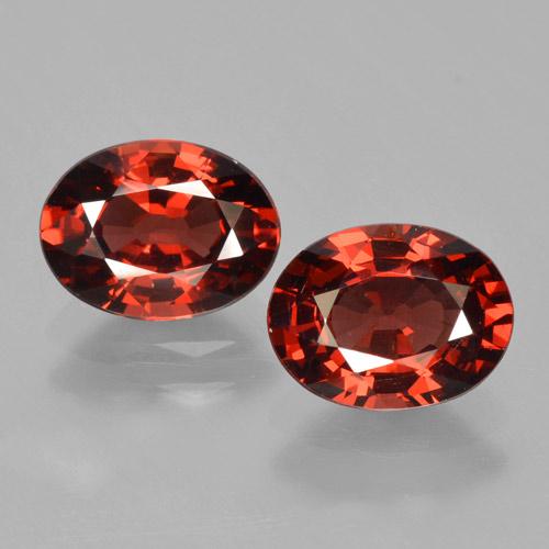 Achetez naturel 3,05ct rouge grenat pyrope gems, coupe ovale, en provenance mozambique chez gemselect. en stock, livraison internationale!