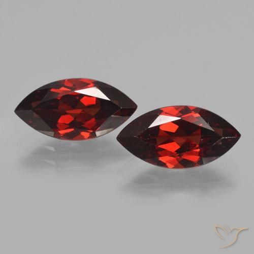 4.47ctw Naturel Rouge foncé Grenat pyrope, Marquise, VVS-VS