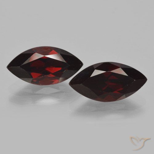 4.55ctw Naturel Rouge noirâtre Grenat pyrope, Marquise, VVS-VS