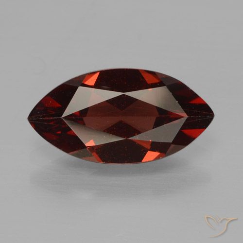 Grenat pyrope rouge naturelle marquise, 1,82 ct, VVS-VS