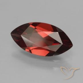 Grenat pyrope rouge naturelle marquise, 1,82 ct, VVS-VS