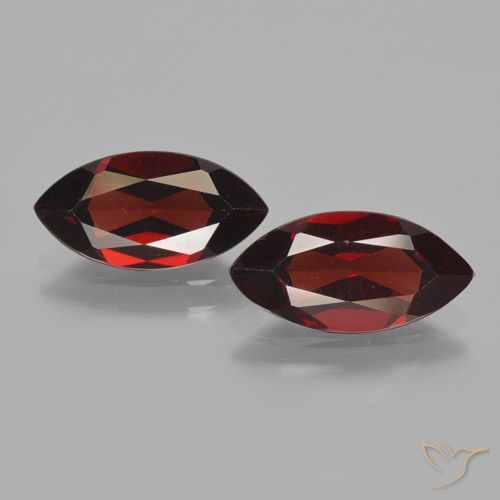 4.04ctw Naturel Rouge foncé Grenat pyrope, Marquise, VVS-VS