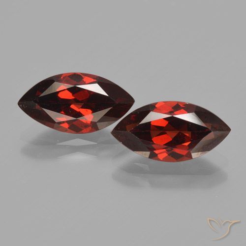4.40ctw Naturel Rouge foncé Grenat pyrope, Marquise, VVS-VS