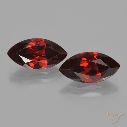 4.36ctw Naturel Rouge foncé Grenat pyrope, Marquise, VVS-VS