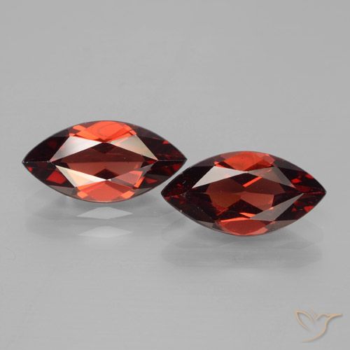 3.91ctw Naturel Rouge merlot Grenat pyrope, Marquise, VVS-VS