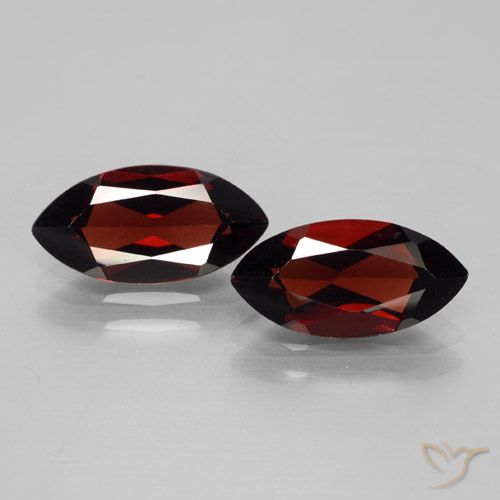 4.37ctw Naturel Rouge foncé Grenat pyrope, Marquise, VVS-VS
