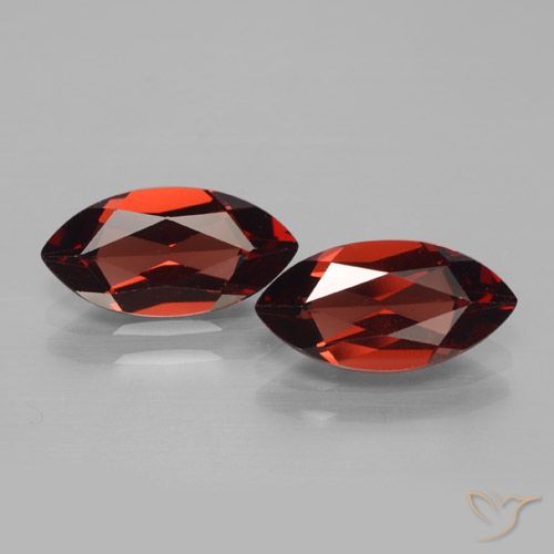 4.00ctw Naturel Rouge foncé Grenat pyrope, Marquise, VVS-VS