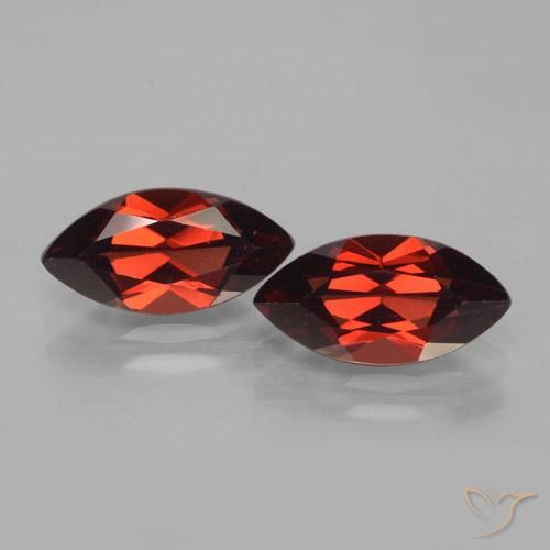 4.45ctw Naturel Rouge sang profond Grenat pyrope, Marquise, VVS-VS