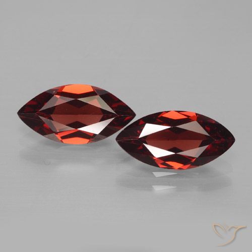 3.52ctw Naturel Rouge foncé Grenat pyrope, Marquise, VVS-VS